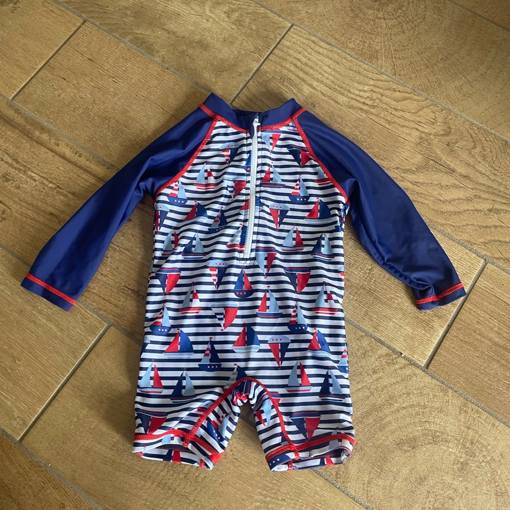 Squad Seven Nautical Kids Swimwear long sleeve  12 months